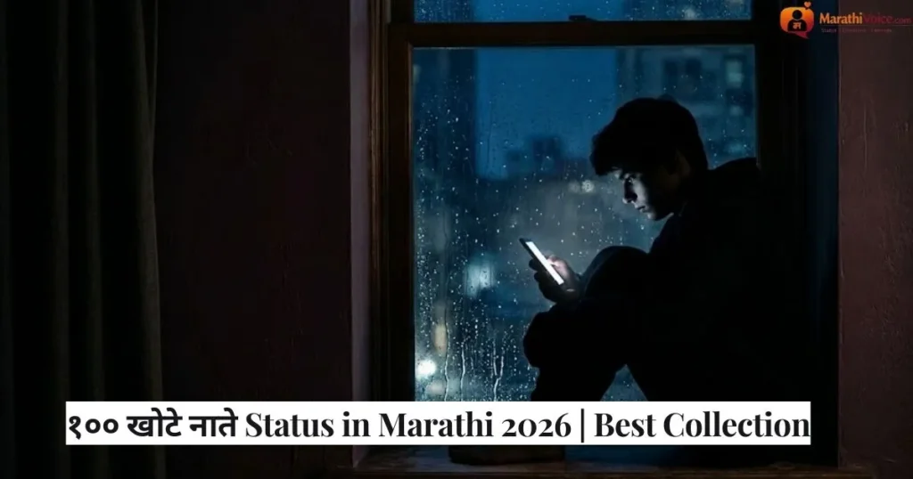 १०० खोटे नाते Status in Marathi 2026 _ Best Collection
