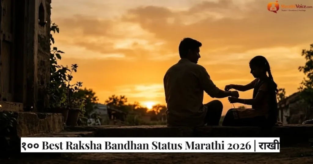 १०० Best Raksha Bandhan Status Marathi 2026 _ राखी