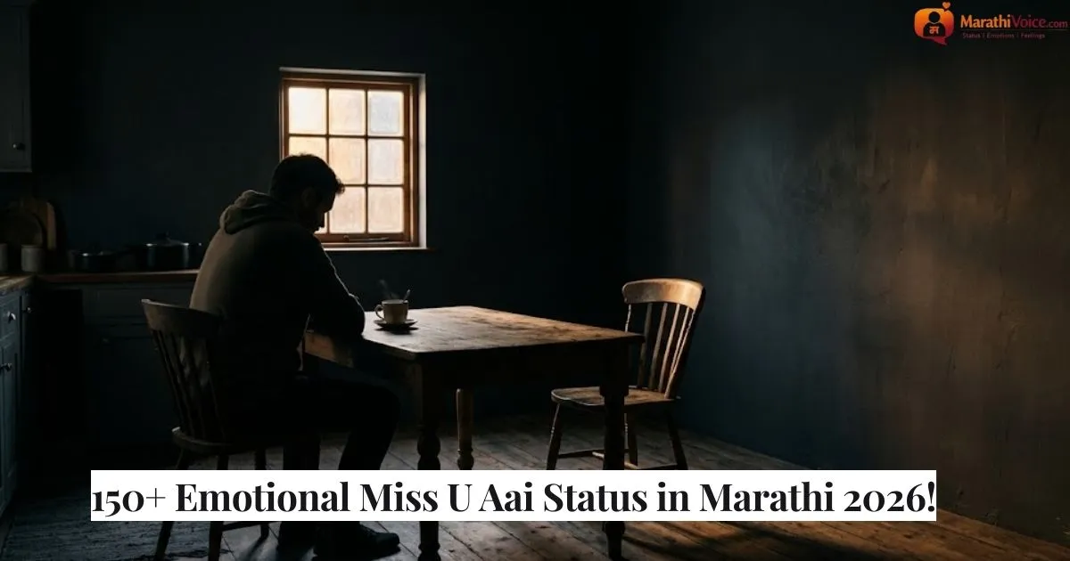 150+ Emotional Miss U Aai Status in Marathi 2026!