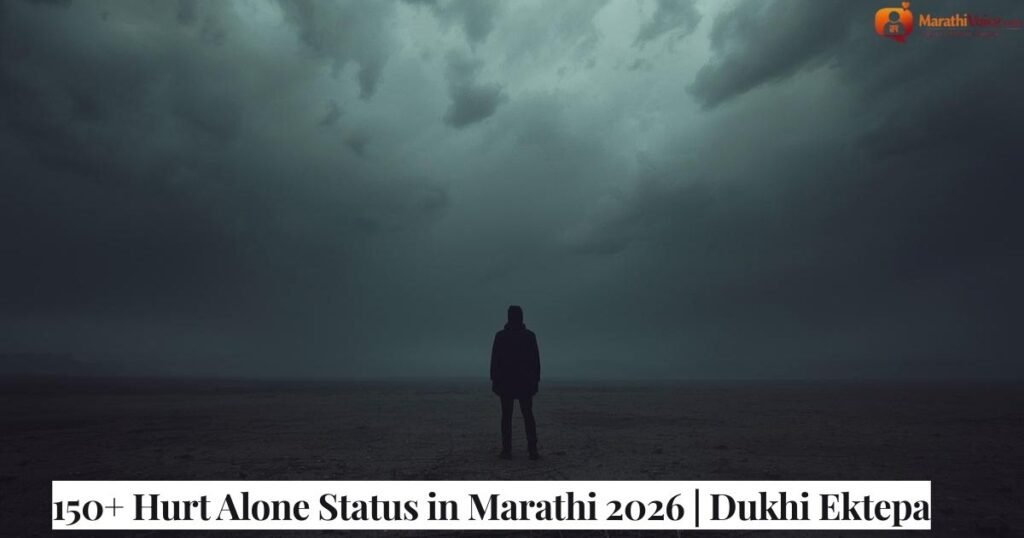 150+ Hurt Alone Status in Marathi 2026 _ Dukhi Ektepa