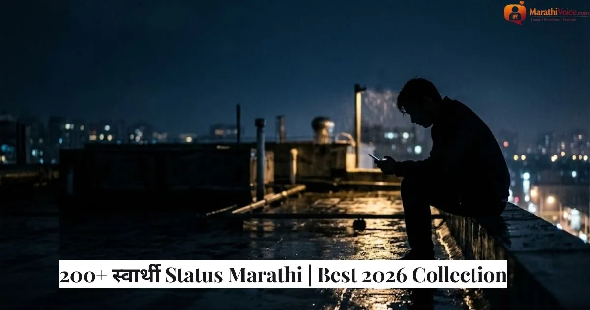 200+ स्वार्थी Status Marathi _ Best 2026 Collection