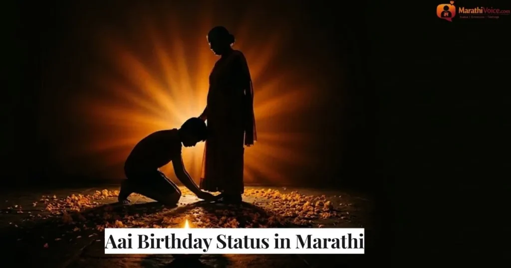 Aai Birthday Status in Marathi
