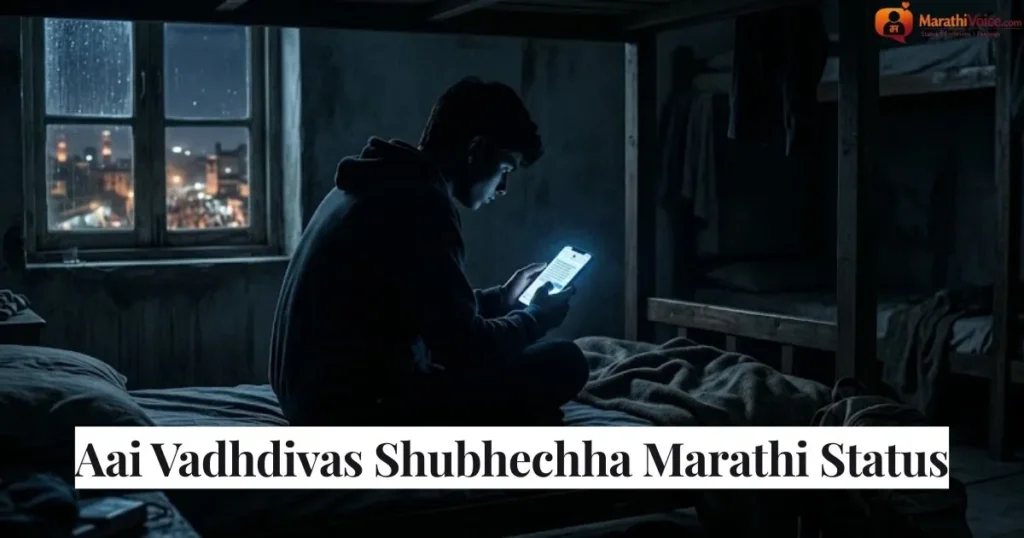 Aai Vadhdivas Shubhechha Marathi Status