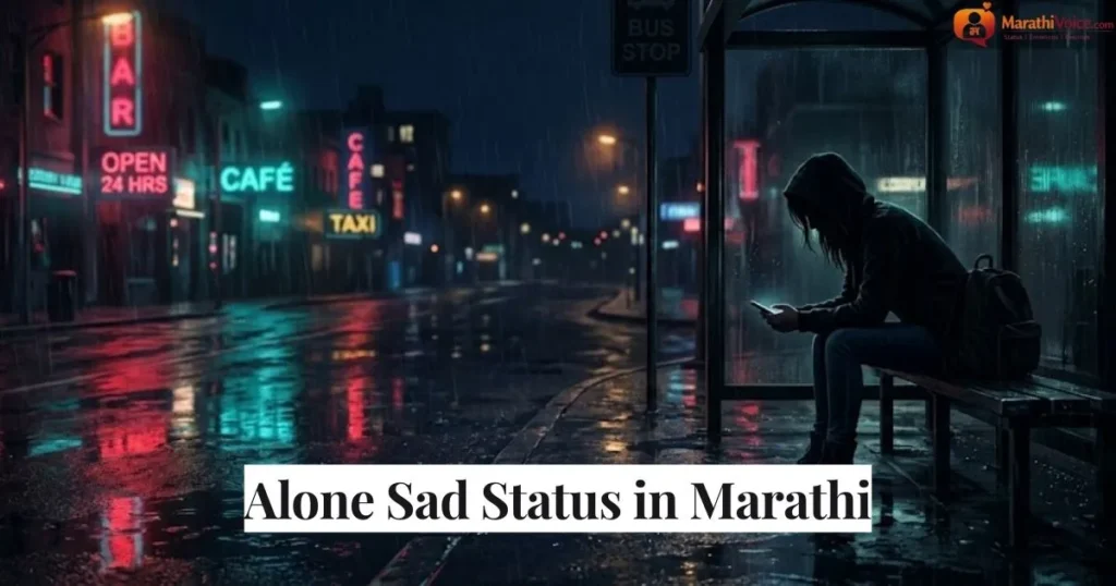 Alone Sad Status in Marathi