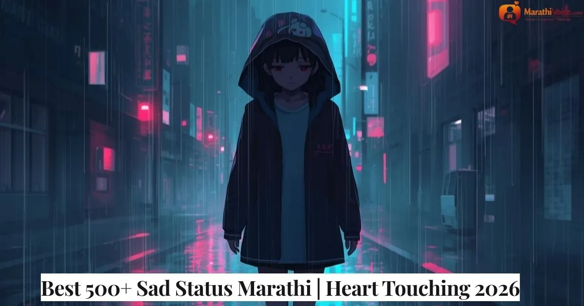 Best 500+ Sad Status Marathi _ Heart Touching 2026
