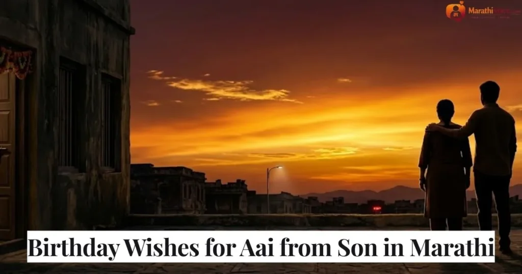 Birthday Wishes for Aai from Son in Marathi