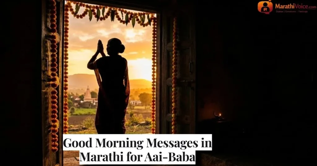 Good Morning Messages in Marathi for Aai-Baba
