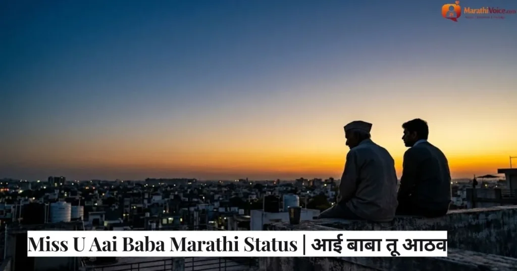 Miss U Aai Baba Marathi Status _ आई बाबा तू आठव