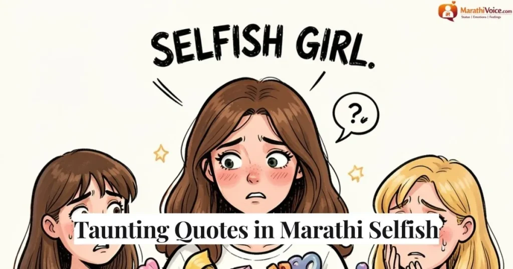 Taunting Quotes in Marathi Selfish