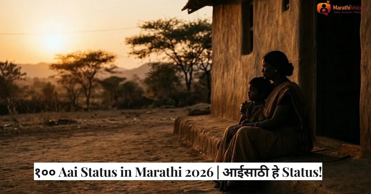 १०० Aai Status in Marathi 2026 _ आईसाठी हे Status!